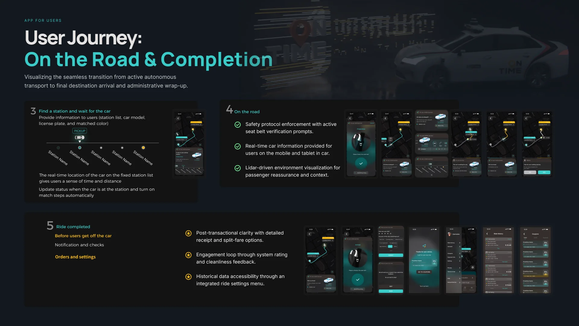 Autonomous driving monitoring platform dashboard